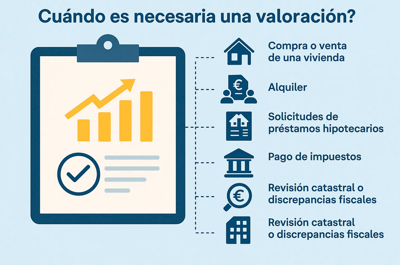 ¿Cuándo es necesaria una valoración de inmuebles?