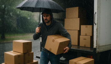 ¿Qué hacer si tu mudanza coincide con mal tiempo?