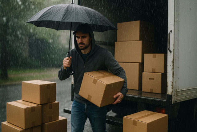 ¿Qué hacer si tu mudanza coincide con mal tiempo?